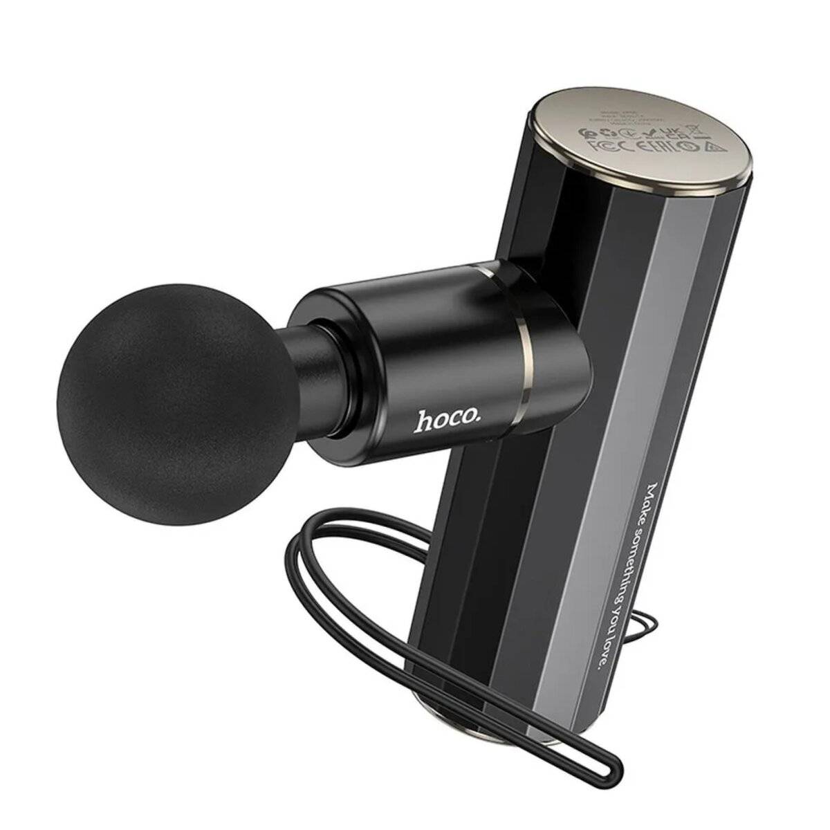 Mini massaggiatore elettrico 2000mAh con 4 livelli di velocità (da 1600 a 3200 giri/min) Nero-0