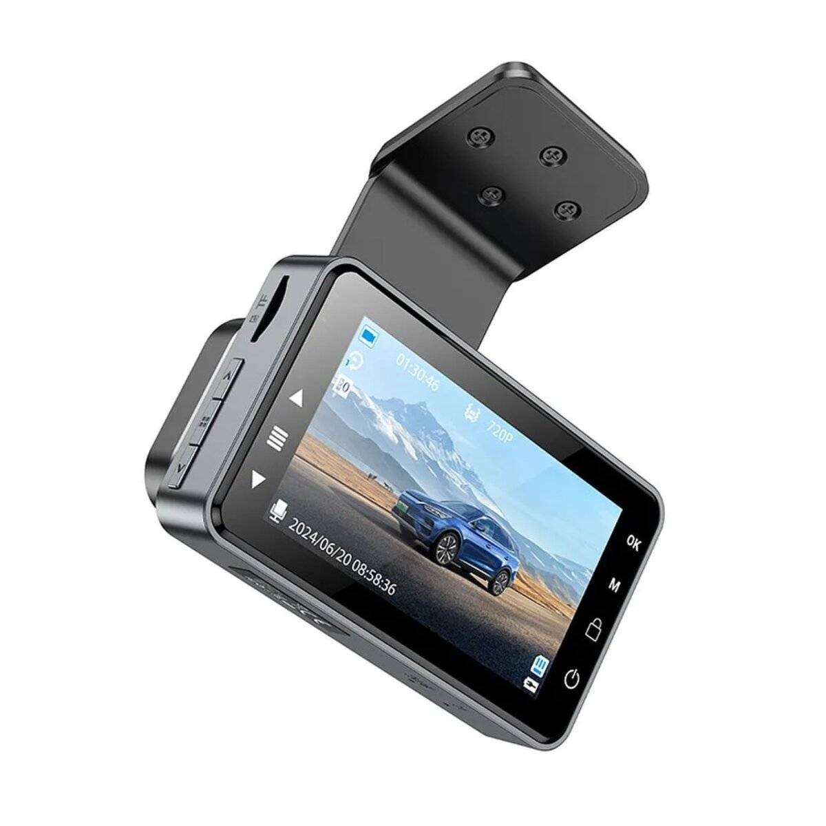 Telecamera per auto HOCO con display da 3 pollici 1280*720/30 fps DV9 grigio 200 mAh-2