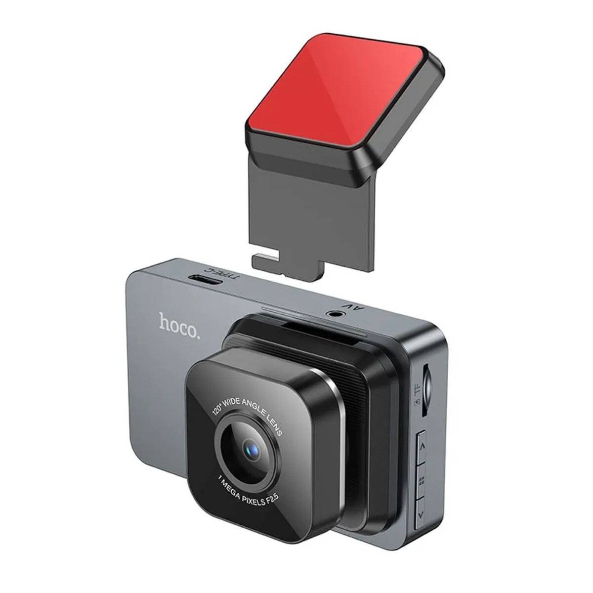 Telecamera per auto HOCO con display da 3 pollici 1280*720/30 fps DV9 grigio 200 mAh-4