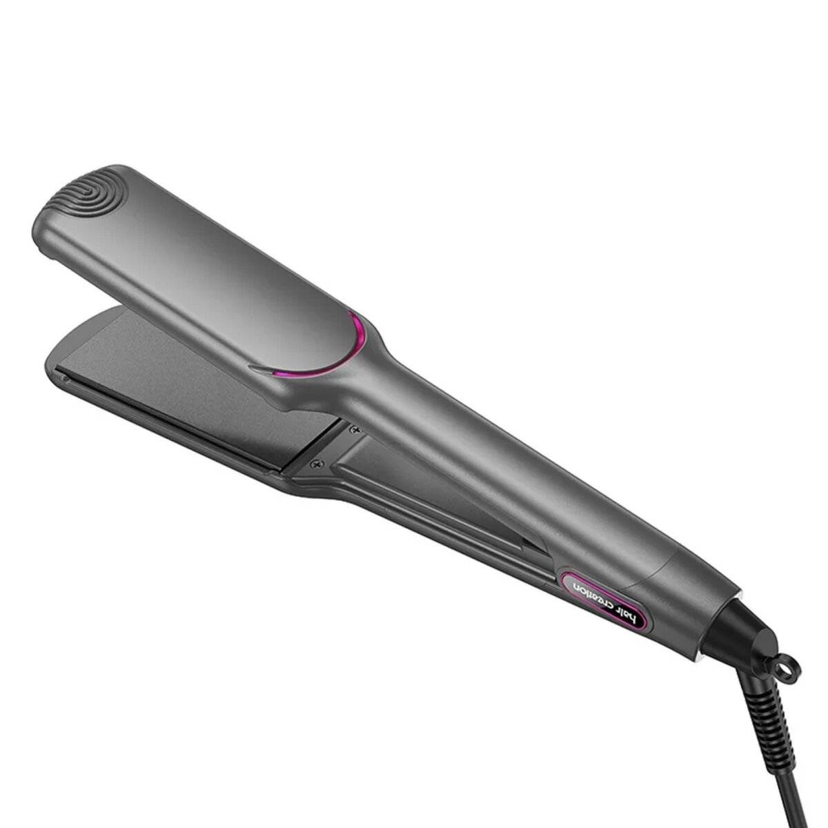 Piastra per capelli con display grigio 120°C - 220°C con spegnimento automatico-3