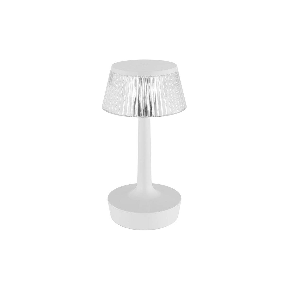Lampada da tavolo paralume rotondo batteria bianco Illuminazione CCT versatile-0