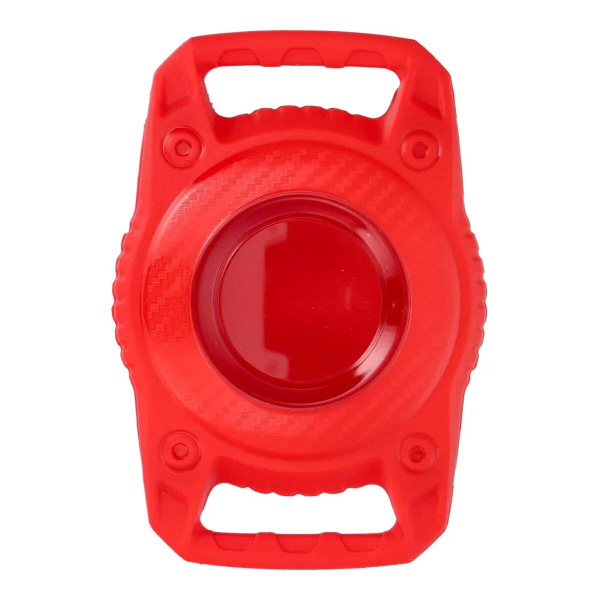 Portachiavi PETS con moschettone per Airtag, custodia protettiva rossa-0