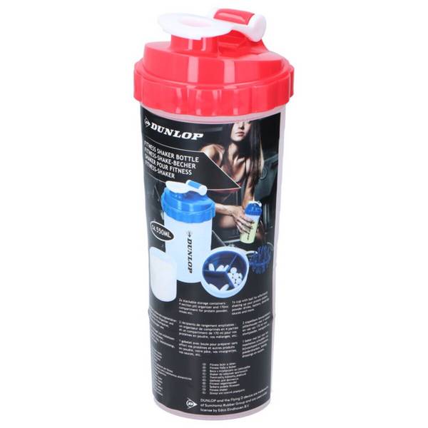 Bottiglia shaker sportiva da 550 ml Il tuo compagno tutto in uno per il fitness e la vita di tutti i giorni rossa