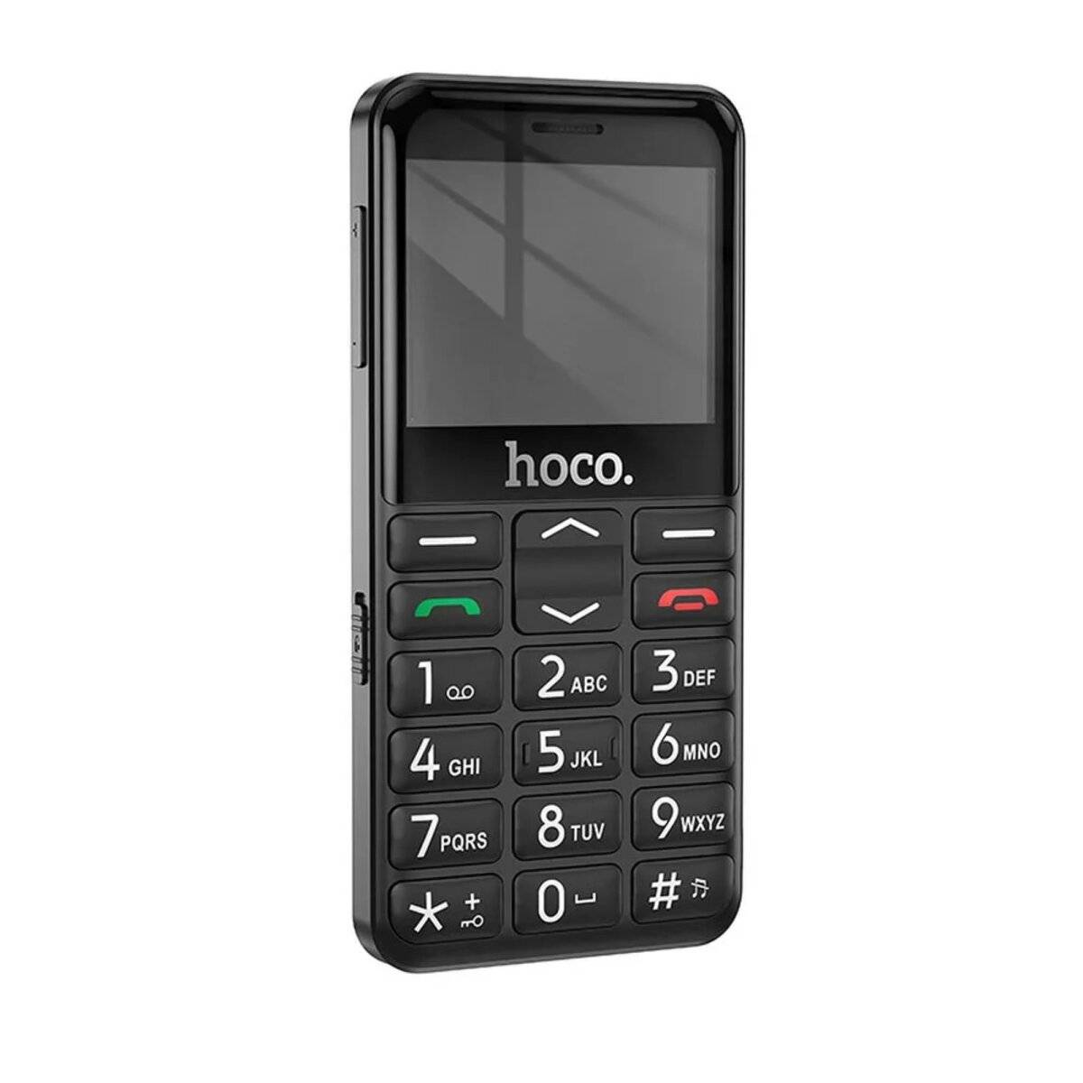 Cellulare con fotocamera e tasto SOS Dual SIM di colore nero 1700 mAh-1