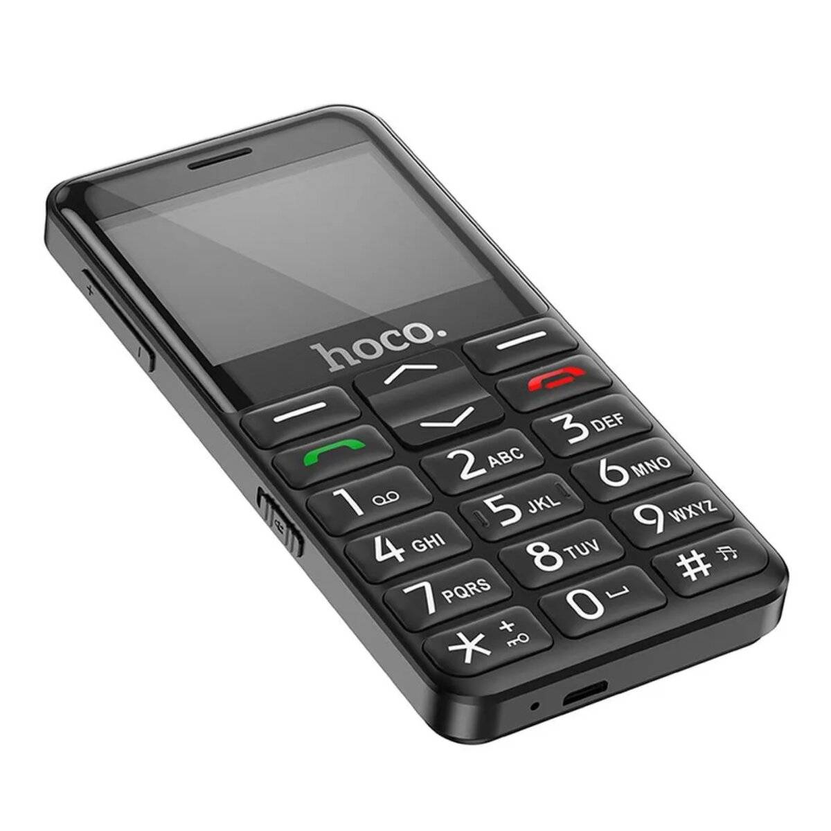 Cellulare con fotocamera e tasto SOS Dual SIM di colore nero 1700 mAh-2