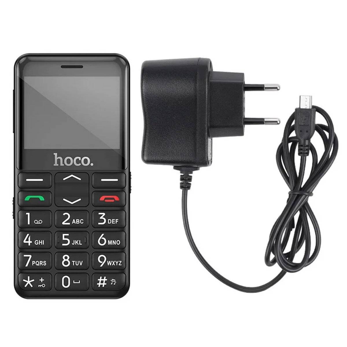 Cellulare con fotocamera e tasto SOS Dual SIM di colore nero 1700 mAh-4
