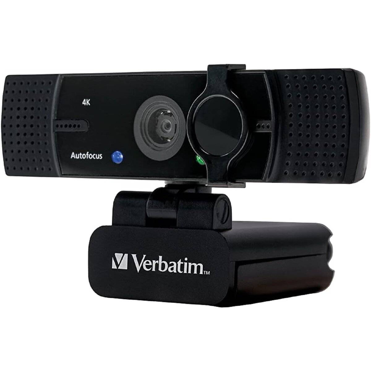 Webcam Verbatim AWC-03 4K con autofocus ruotabile e con microfoni integrati per riunioni video chiare-0