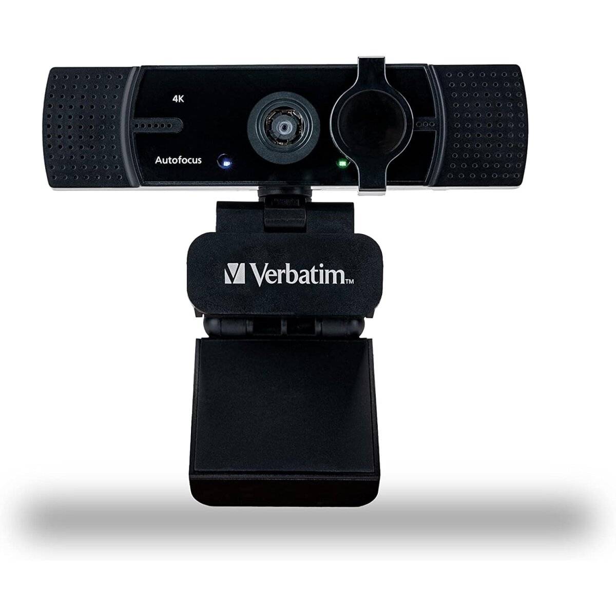 Webcam Verbatim AWC-03 4K con autofocus ruotabile e con microfoni integrati per riunioni video chiare-4
