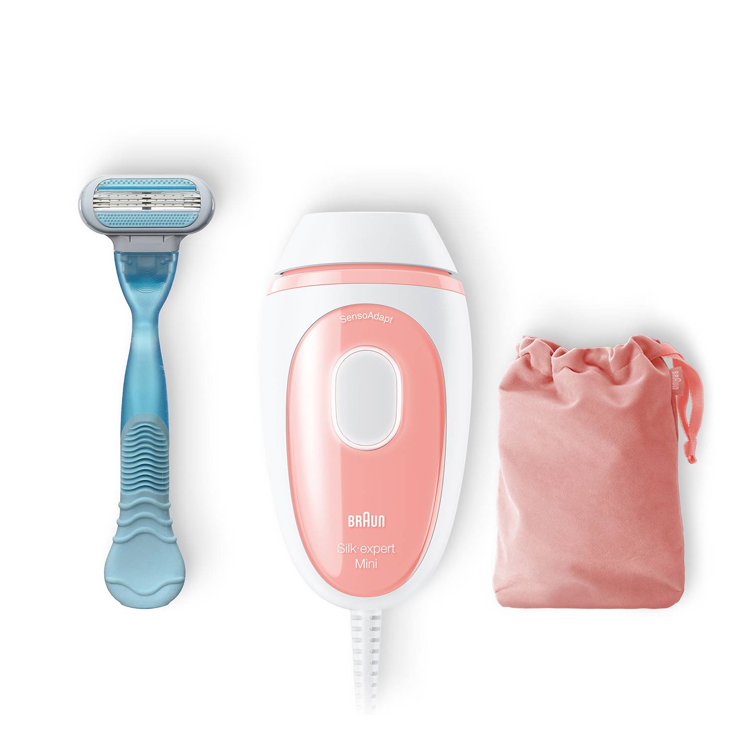 Braun Silk-expert Pro Silk-expert Mini Luce pulsata intensa (IPL) Rosa, Bianco-3