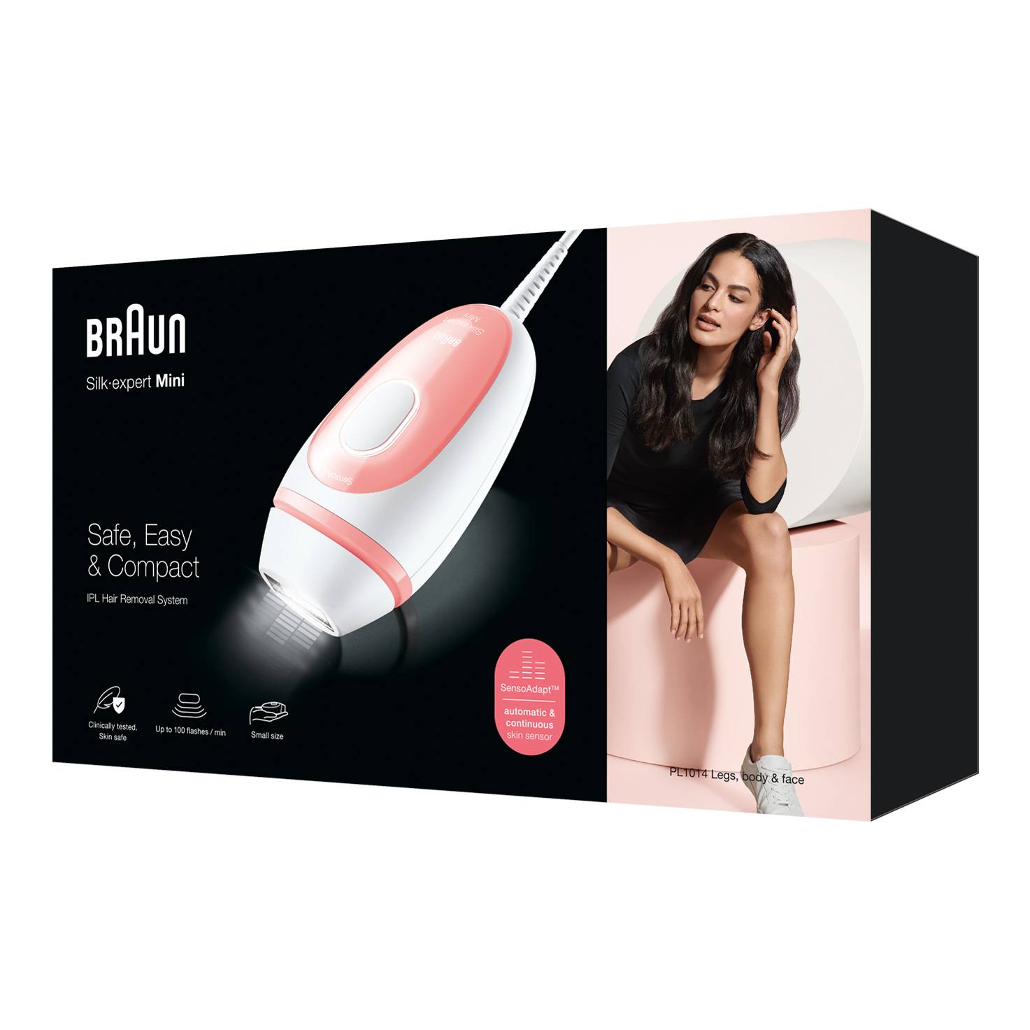 Braun Silk-expert Pro Silk-expert Mini Luce pulsata intensa (IPL) Rosa, Bianco-4