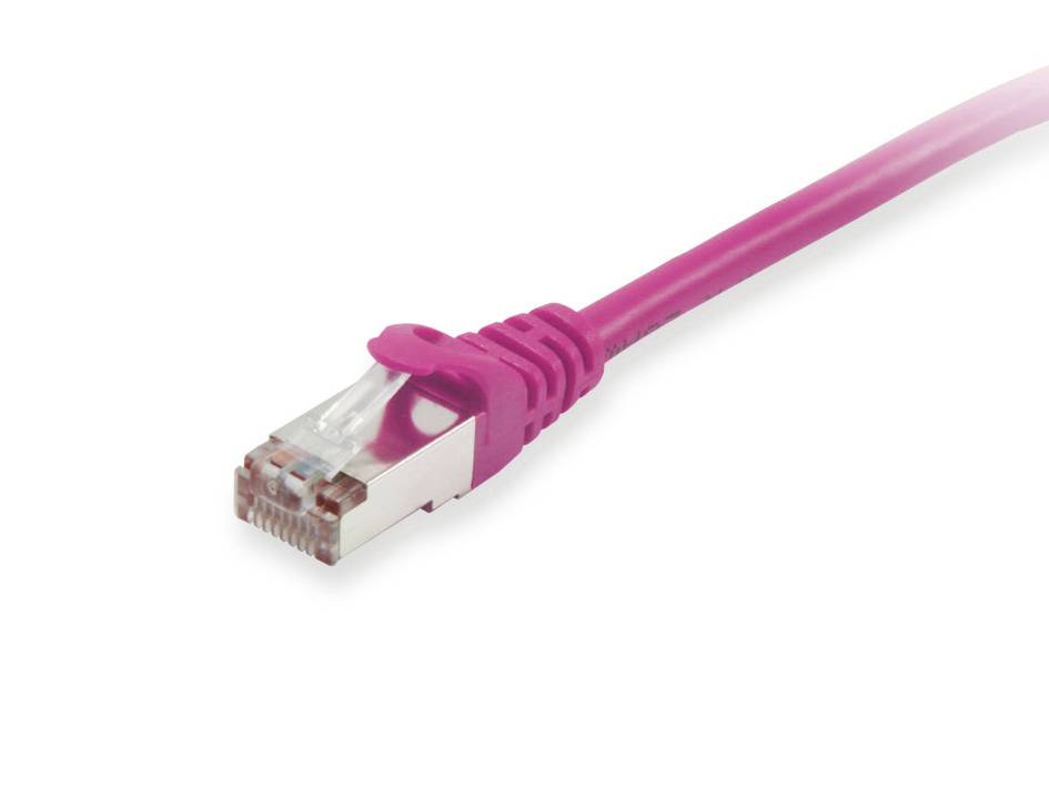 equip - Patch-Kabel - RJ-45 (M) zu RJ-45 (M) - 30 m - S/FTP, PiMF - CAT 6a - halogenfrei, geformt, verseilt - lila (6068-2