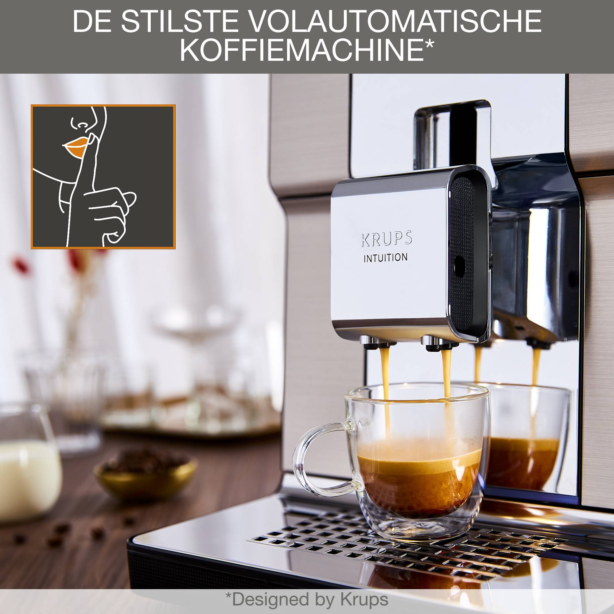 Krups Intuition Experience EA877D Automatica Macchina da caffè combi 3 L-3