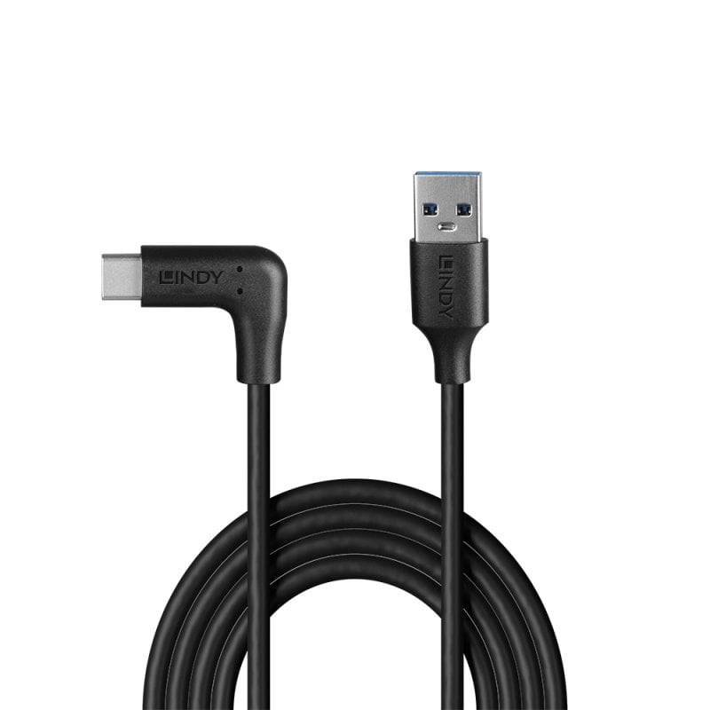 Lindy 1m USB 3.2 Typ A an C Kabel 90° gewinkelt (32013)-2