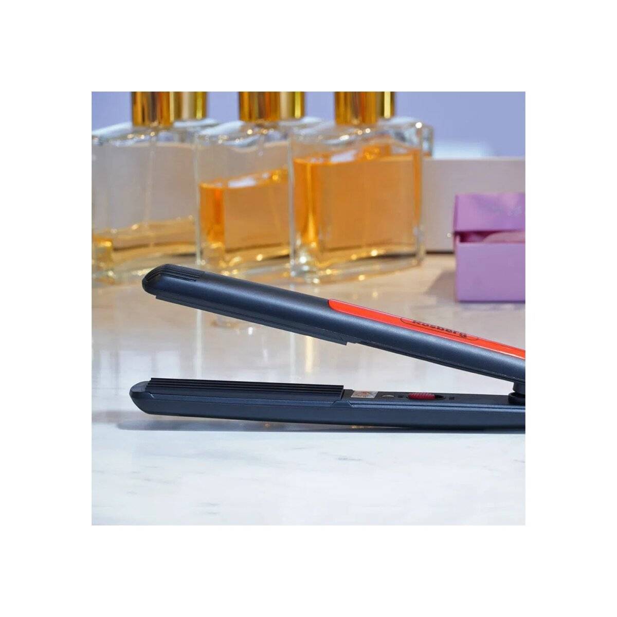 Piastra per capelli Rosberg R51101A Lime Piastra Nero/Rosso-2