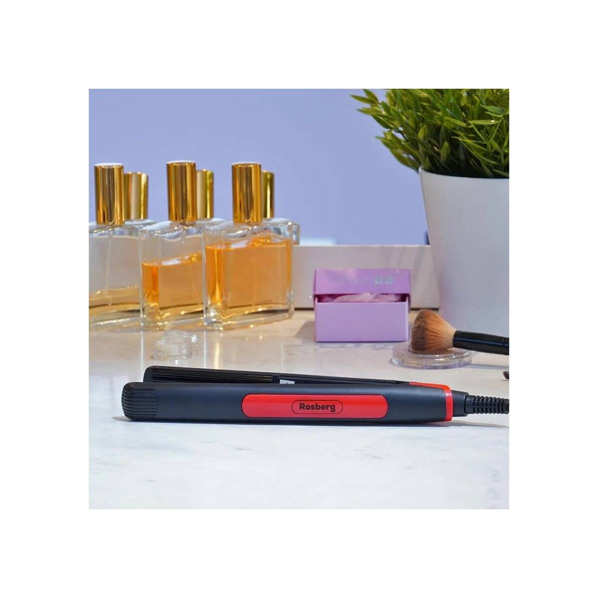 Piastra per capelli Rosberg R51101A Lime Piastra Nero/Rosso-3
