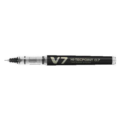 Penna Roller Hi-Techpoint V7 Refillable Pilot - 0,7 mm - 040345 (Nero)-1