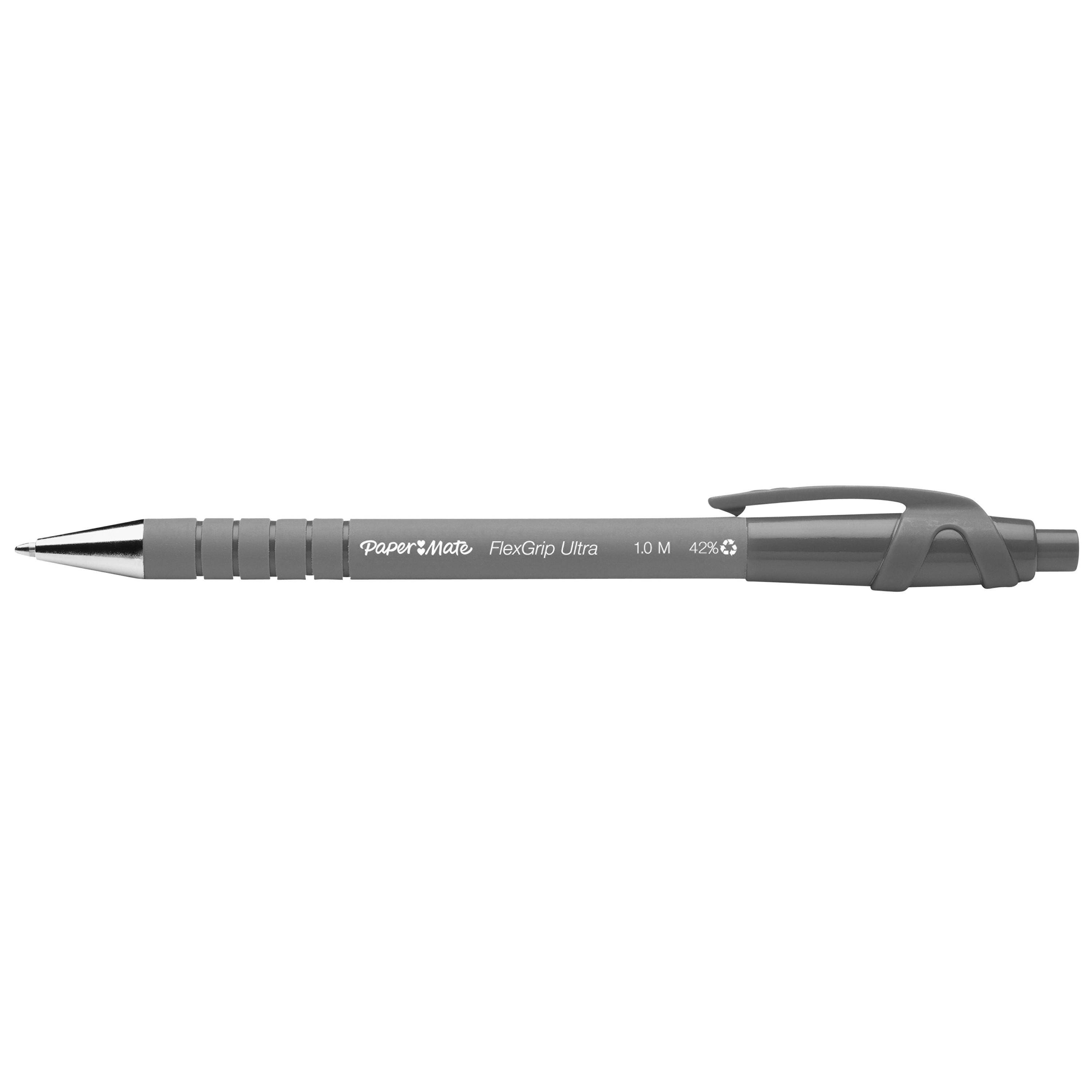 Papermate Flexgrip Ultra ST Nero Penna a sfera Medio 36 pz (Paper Mate 1910073 Flexgrip Ultra Retractable Ball Pen 1mm B-2