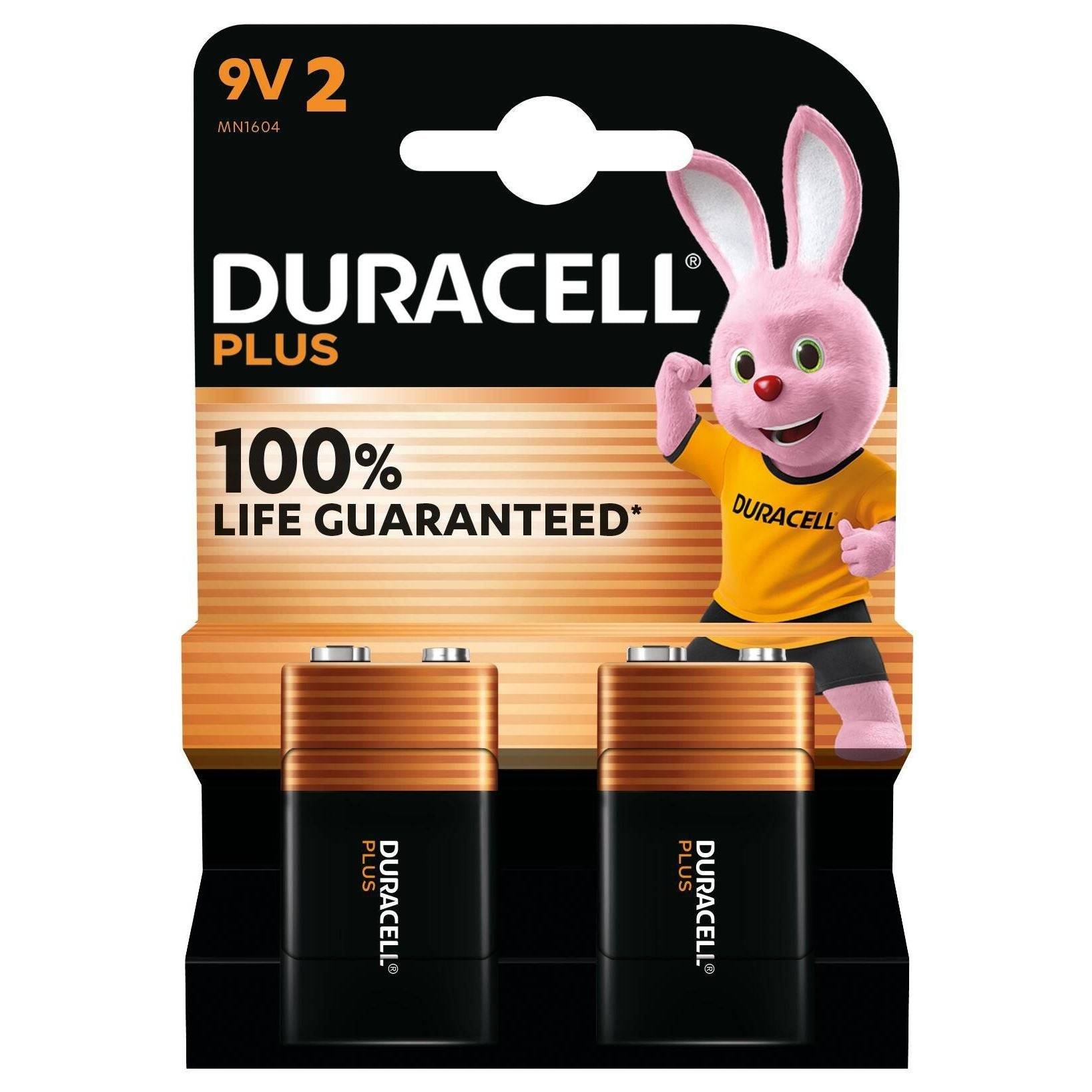 Duracell Batterie Plus New -9V MN1604/6LR61 2St. - Batterie - 9V-Block-5