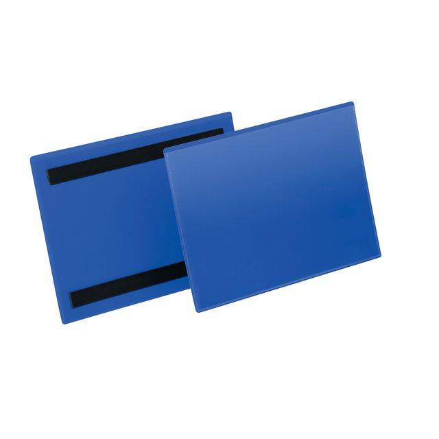 DURABLE - 1743-07 Buste con bande magnetiche f.to A5 orizzontale, blu-3