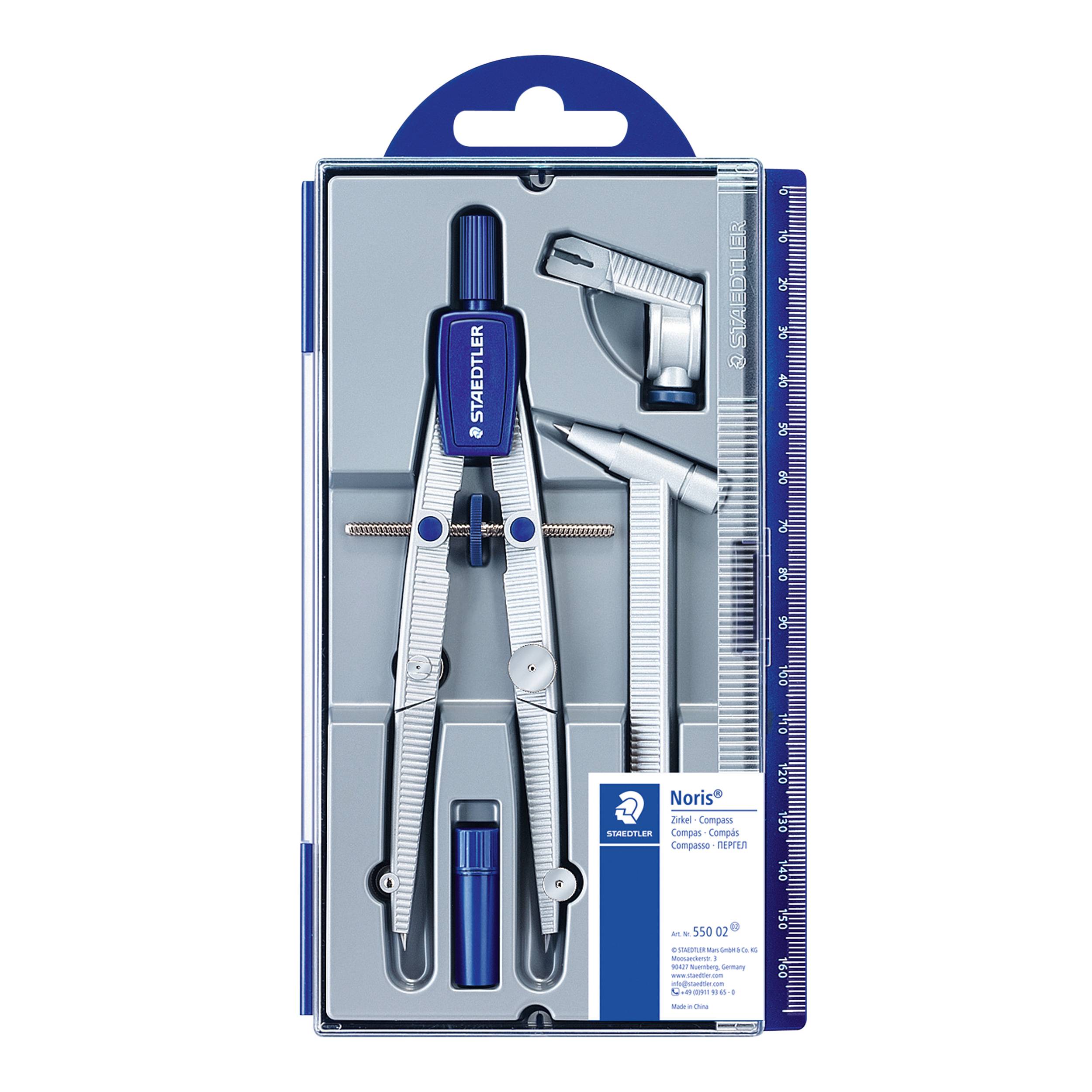 Staedtler 55002 compasso Argento (STAEDTLER Schulzirkel Noris Club 550 0)-6