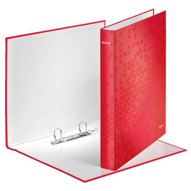 Raccoglitore ad anelli LEITZ a 2 anelli DIN A4 4 cm rosso-0