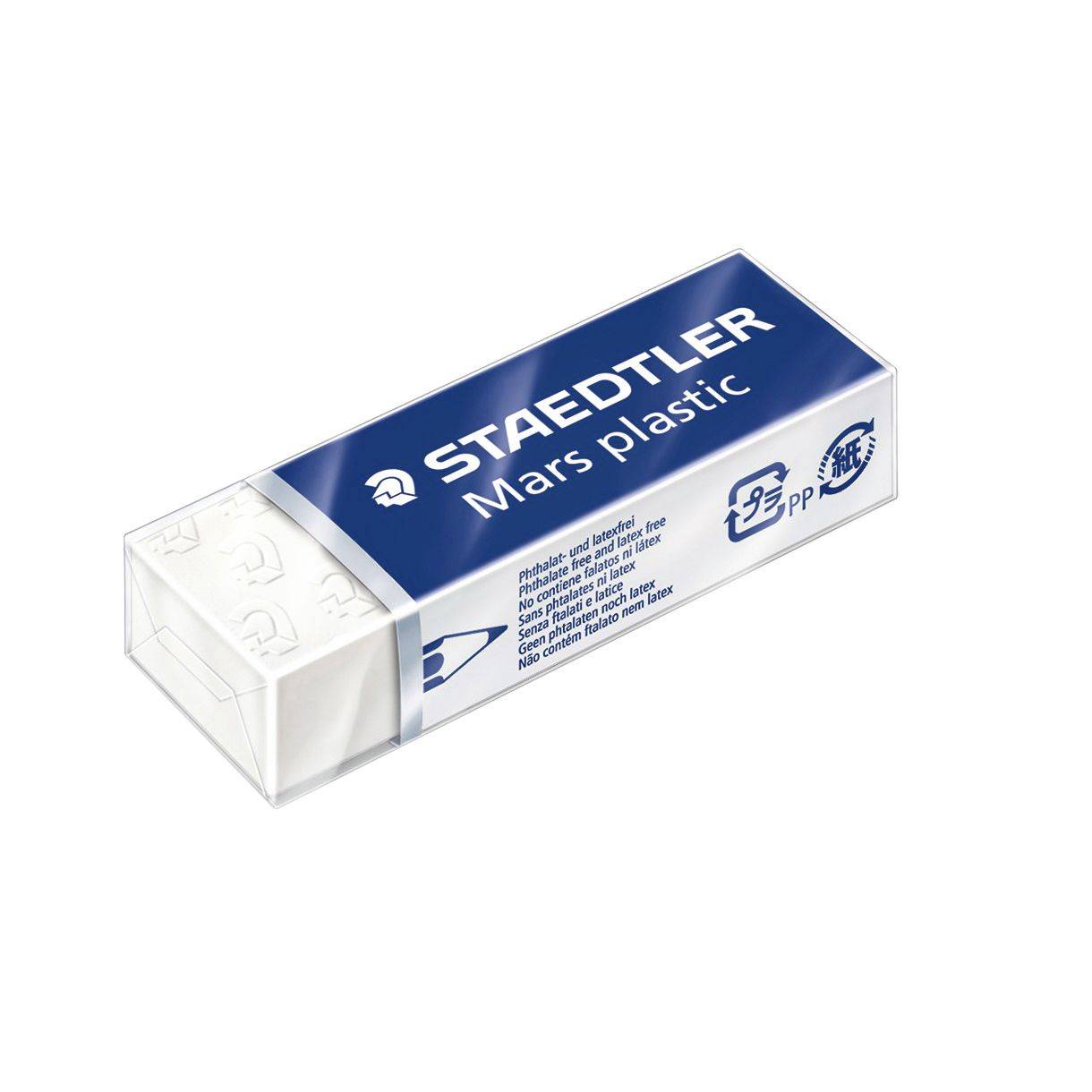 Staedtleler Mars Plastic 526 50 Elimina gomma - plastica - alta precisione - colore bianco-0