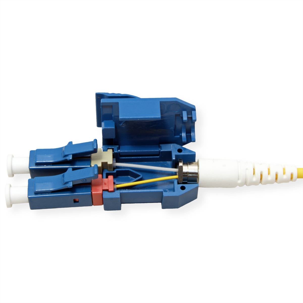 ROLINE LWL-Kabel duplex 9/125µm OS2, LC/LC, UNIBOOT, gelb, 5 m (21.15.8644)-2