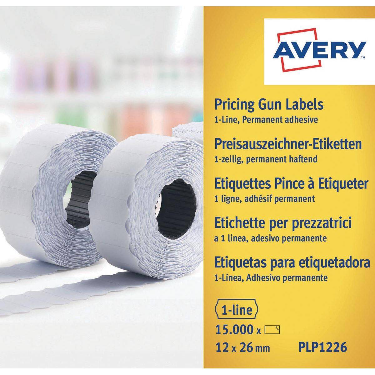 Avery Etiketter 26 x 12 mm 1500etikette(r) PLP1226-0