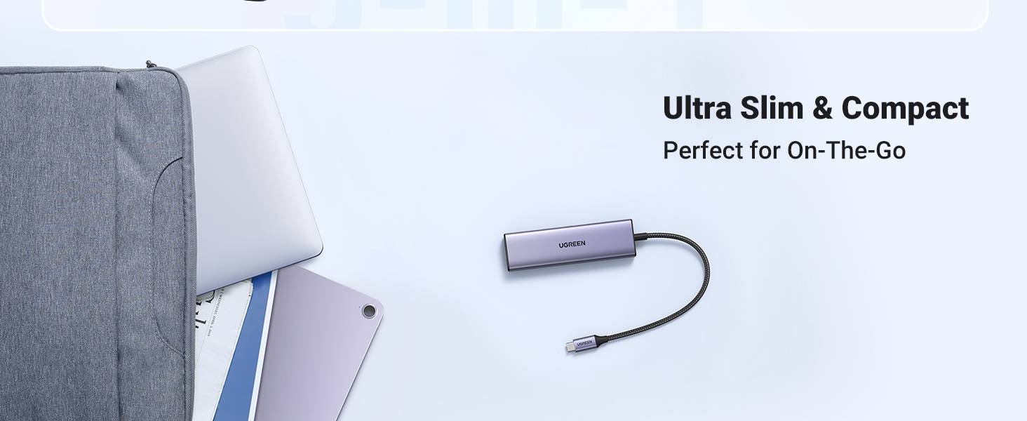 Ugreen 20956A hub di interfaccia USB tipo-C 5000 Mbit/s Argento (UGREEN USB-C 6-IN-1 CONVERTER)-3