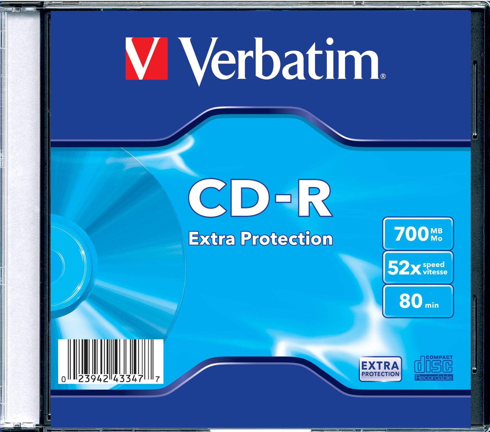 Verbatim DataLife - CD-R - 700MB (80 Min) 48x - Jewel Case (Schachtel) (43347)-0