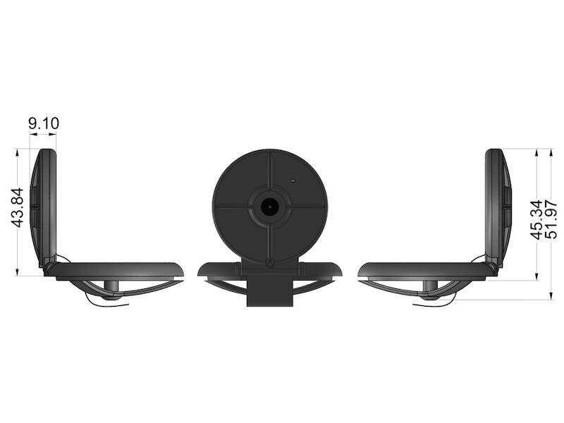 Custodia per videocamera TEKO RPI-CAM.0 Adatto per (kit di sviluppo): Raspberry Pi® Trasparente-2