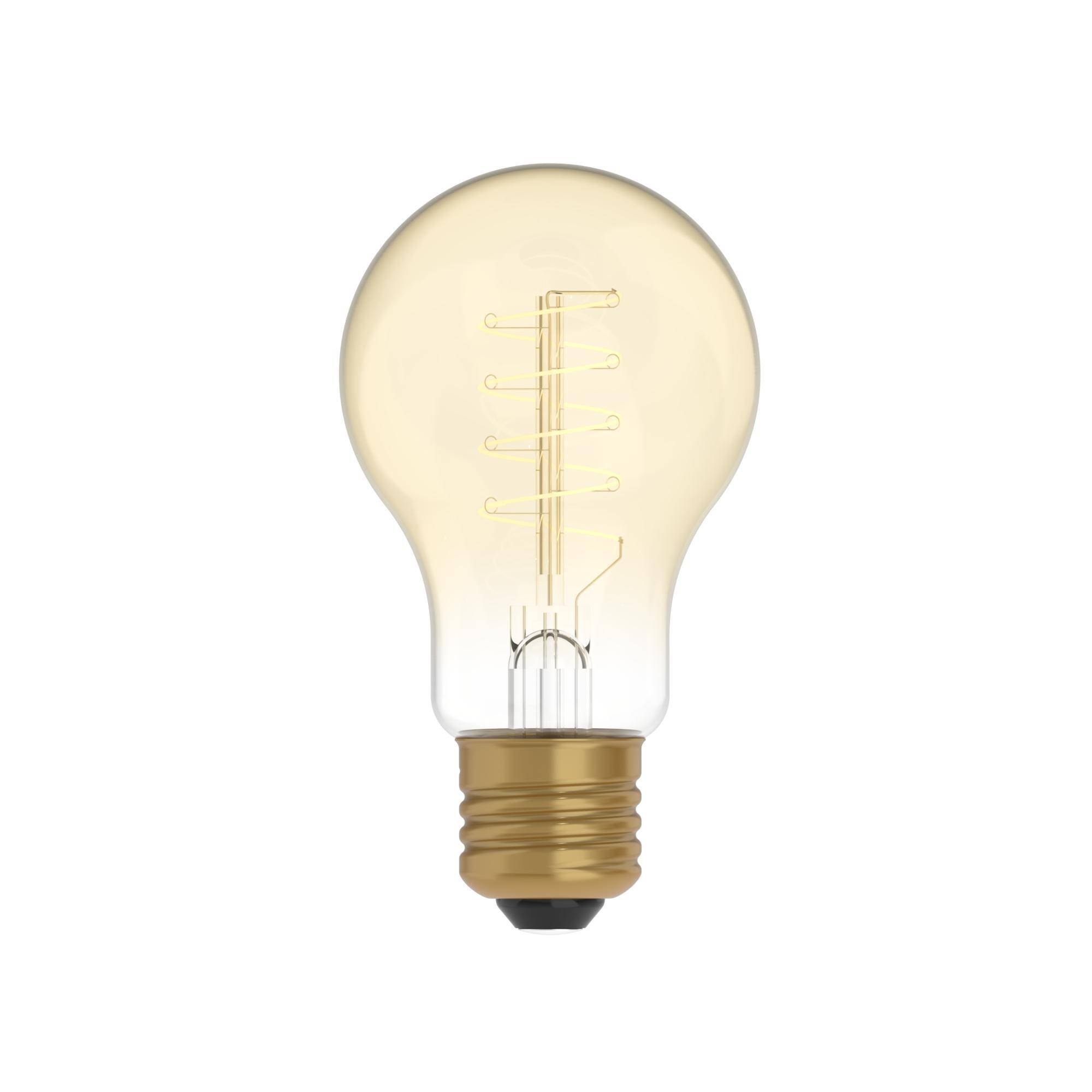 LED CARBON VINT FIL SMALL SPIRAL A60 220/230V 4W 250LM E27 GOLD 1800K DIM C03-0