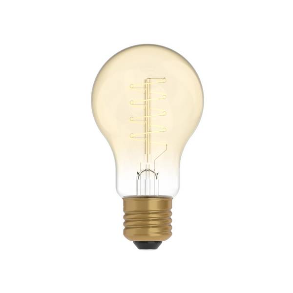 LED CARBON VINT FIL SMALL SPIRAL A60 220/230V 4W 250LM E27 GOLD 1800K DIM C03