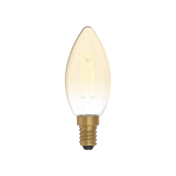 LED CARBON VINT FIL CROSS SPIRAL C35 220/230V 3,5W 300LM E14 GOLD 2700K DIM C51
