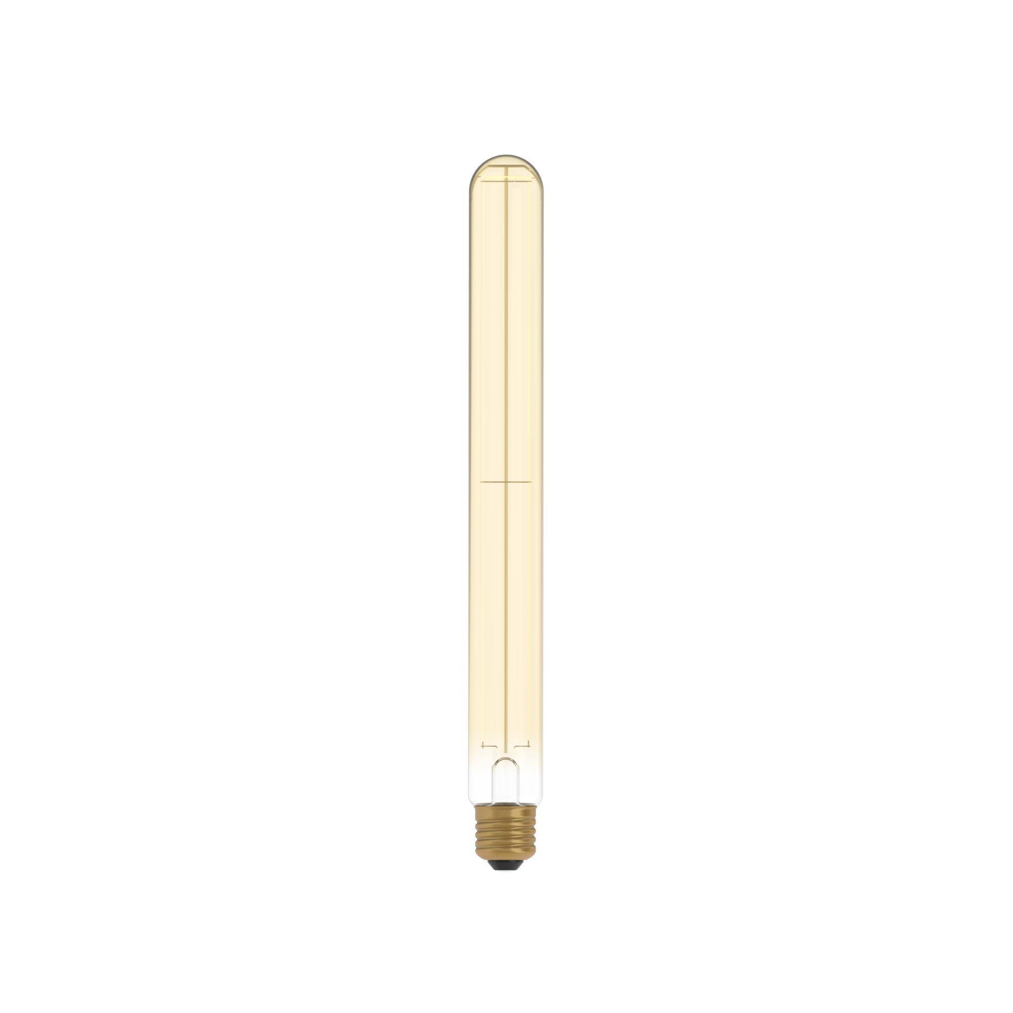 LED CARBON VINT FIL CROSS SPIRAL T32X300 220/230V 7W E27 GOLD 2700K DIM C57-0