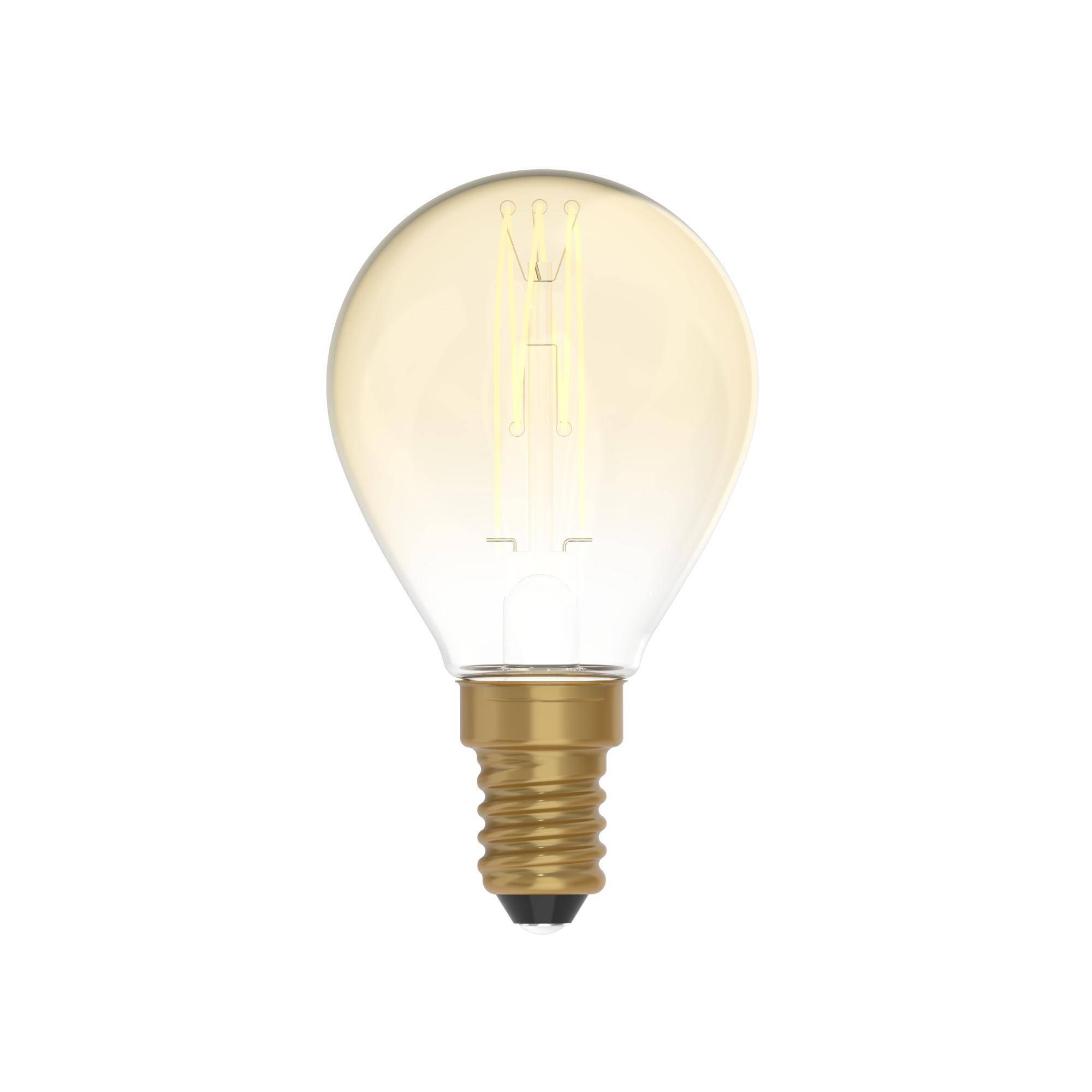 LED CARBON VINT FIL CROSS SPIRAL G45 220/230V 3,5W 300LM E14 GOLD 2700K DIM C52-0