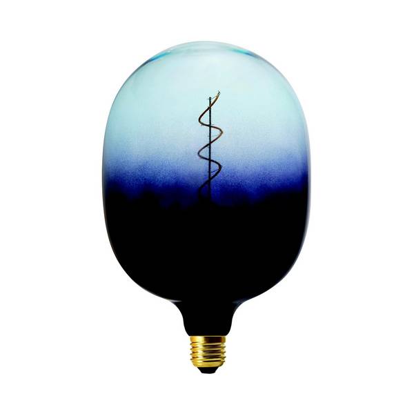 LED FIL CORIANDOLI EGG XL DEEP BLUE-TRANSPARENT 220/240V 4W E27 SPIRAL 180X270 DIM (ES18E180DGLB)
