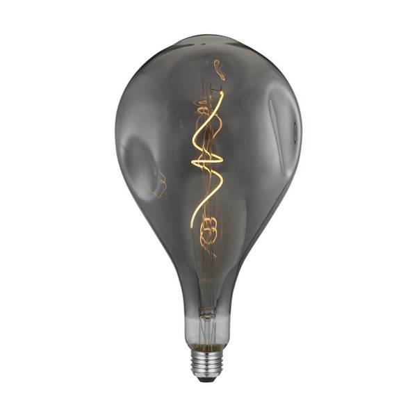 LED DL VINT FIL A165 BUMPED II (700210) 220/240V 5W SMOKY GREY 2000K SPIRAL DIM