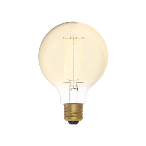 LED CARBON VINT FIL CROSS SPIRAL G95 220/230V 7W 640LM E27 GOLD 2700K DIM C55