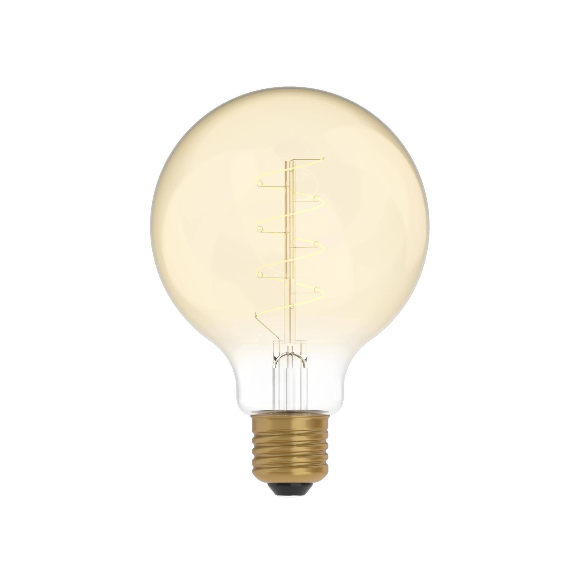LED CARBON VINT FIL SMALL SPIRAL G95 220/230V 4W 250LM E27 GOLD 1800K DIM C06-0