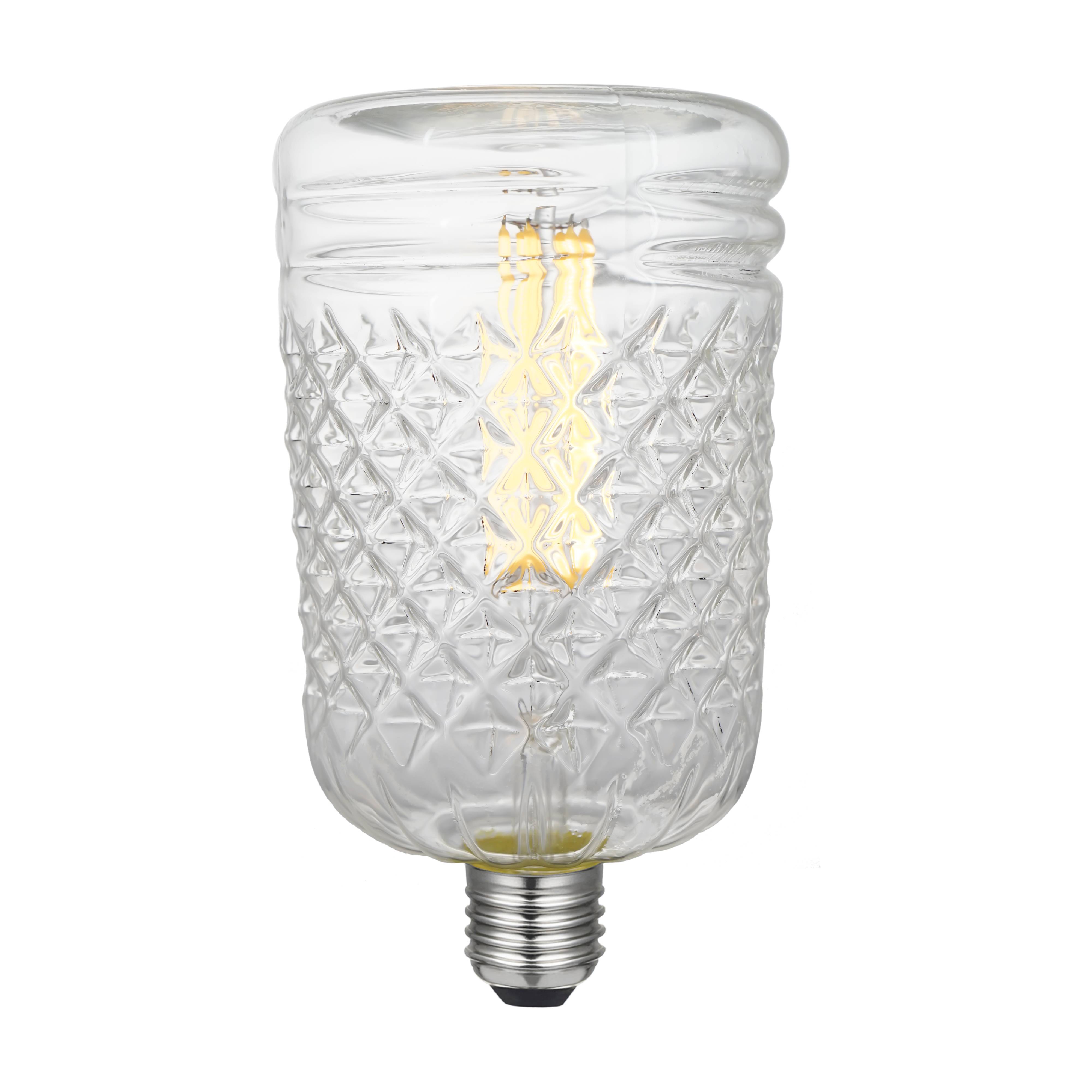 LED CRYSTAL GEA 220/240V 6W E27 CLEAR 2200K DIM-0