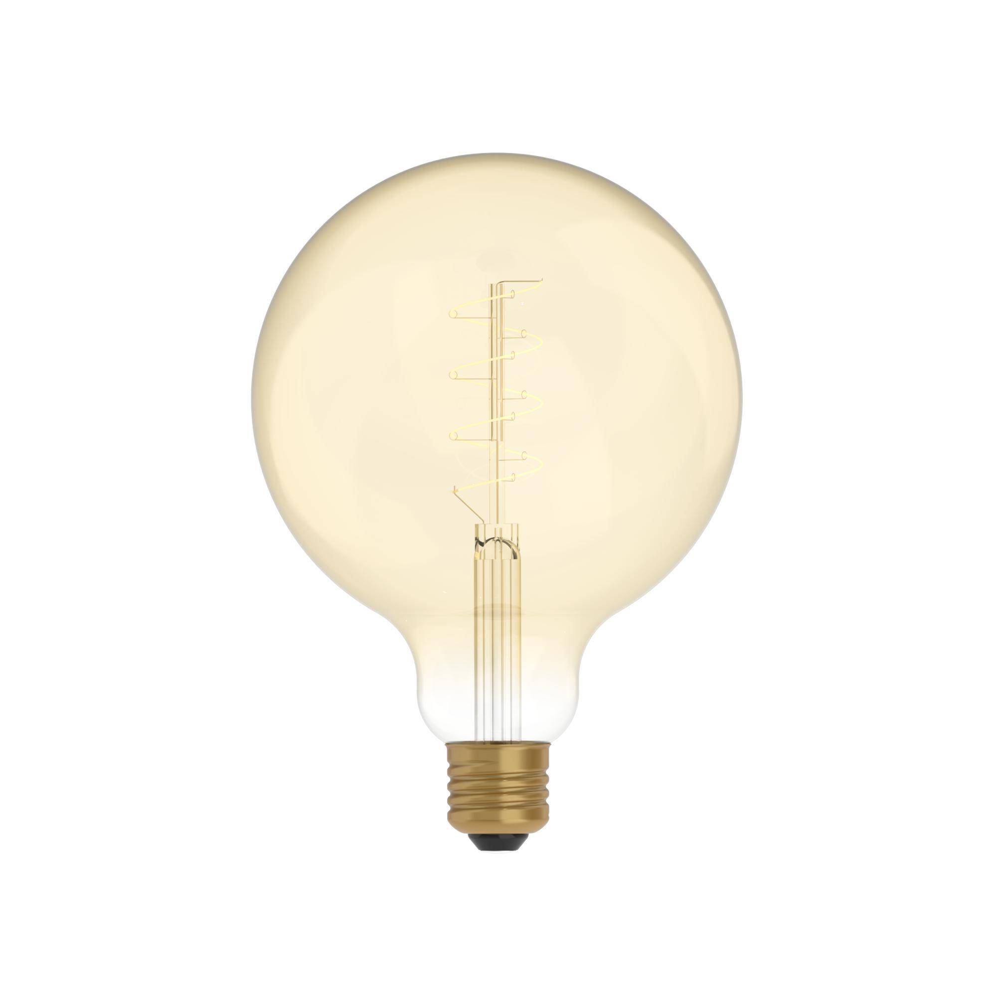 LED CARBON VINT FIL SMALL SPIRAL G125 220/230V 4W 250LM E27 GOLD 1800K DIM C07-0