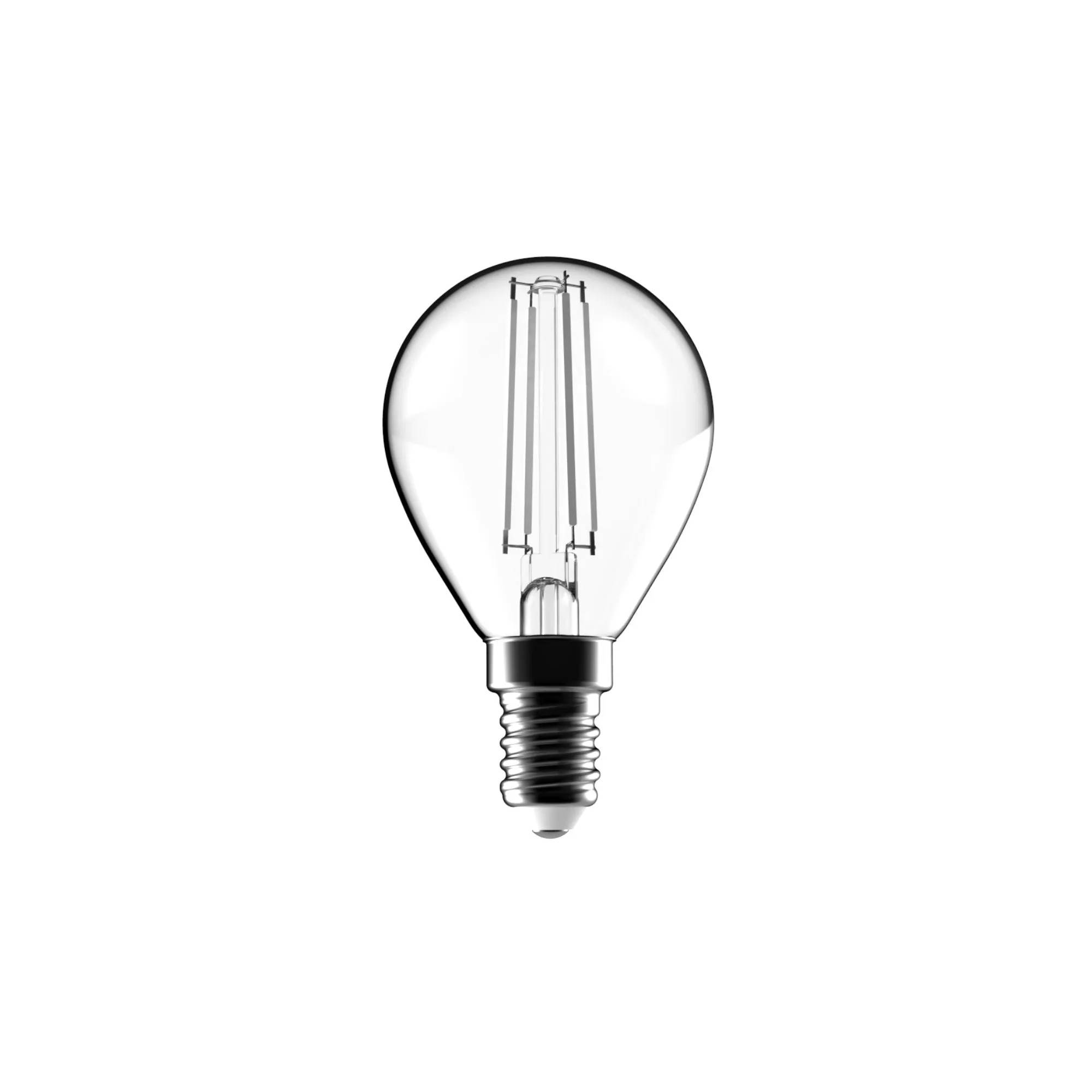 LED FIL WHITE SFERA G45 220/240V 4,5W E14 2700K DIM-0
