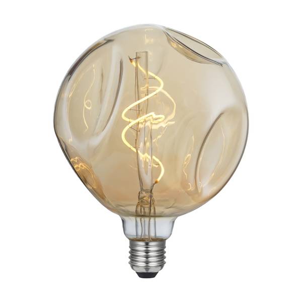 LED DL VINT FIL G140 BUMPED II (700209) 220/240V 5W GOLD 2000K SPIRAL DIM