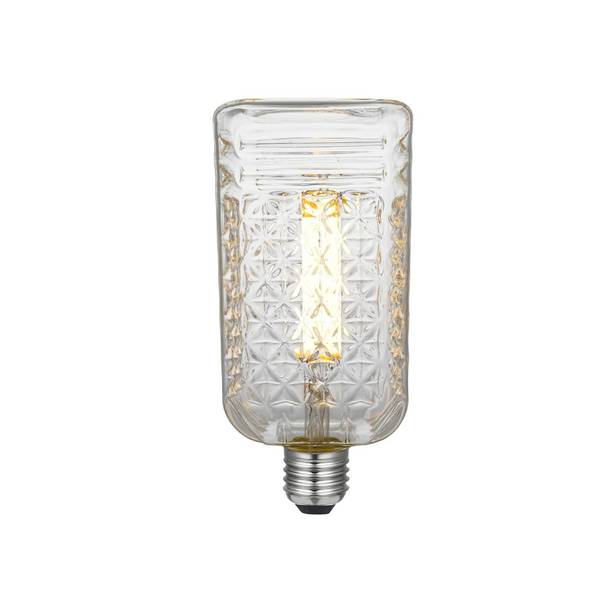 LED CRYSTAL MOIRE 220/240V 6W E27 CLEAR 2700K DIM