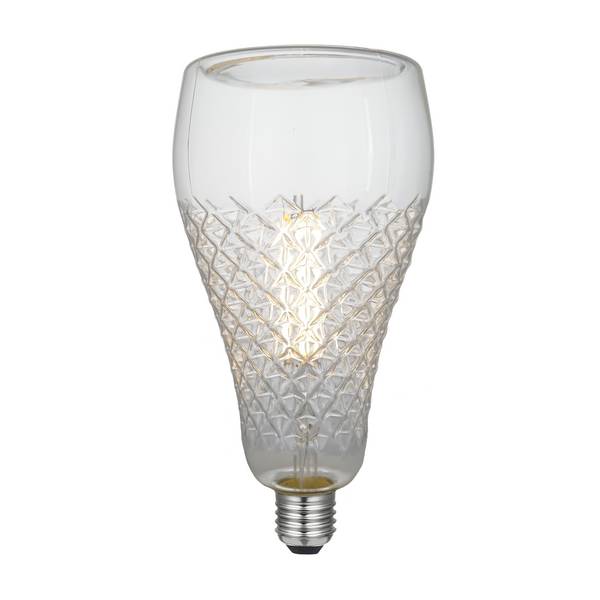 LED CRYSTAL IRIS 220/240V 6W E27 CLEAR 2700K DIM