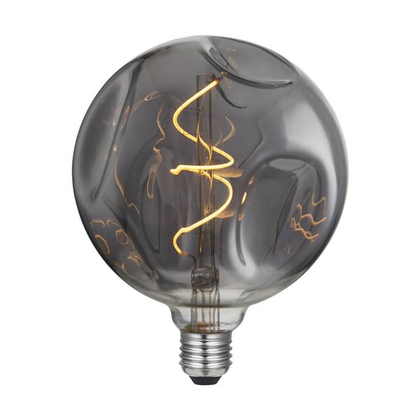 LED DL VINT FIL G140 BUMPED II (700208) 220/240V 5W SMOKY GREY 2000K SPIRAL DIM
