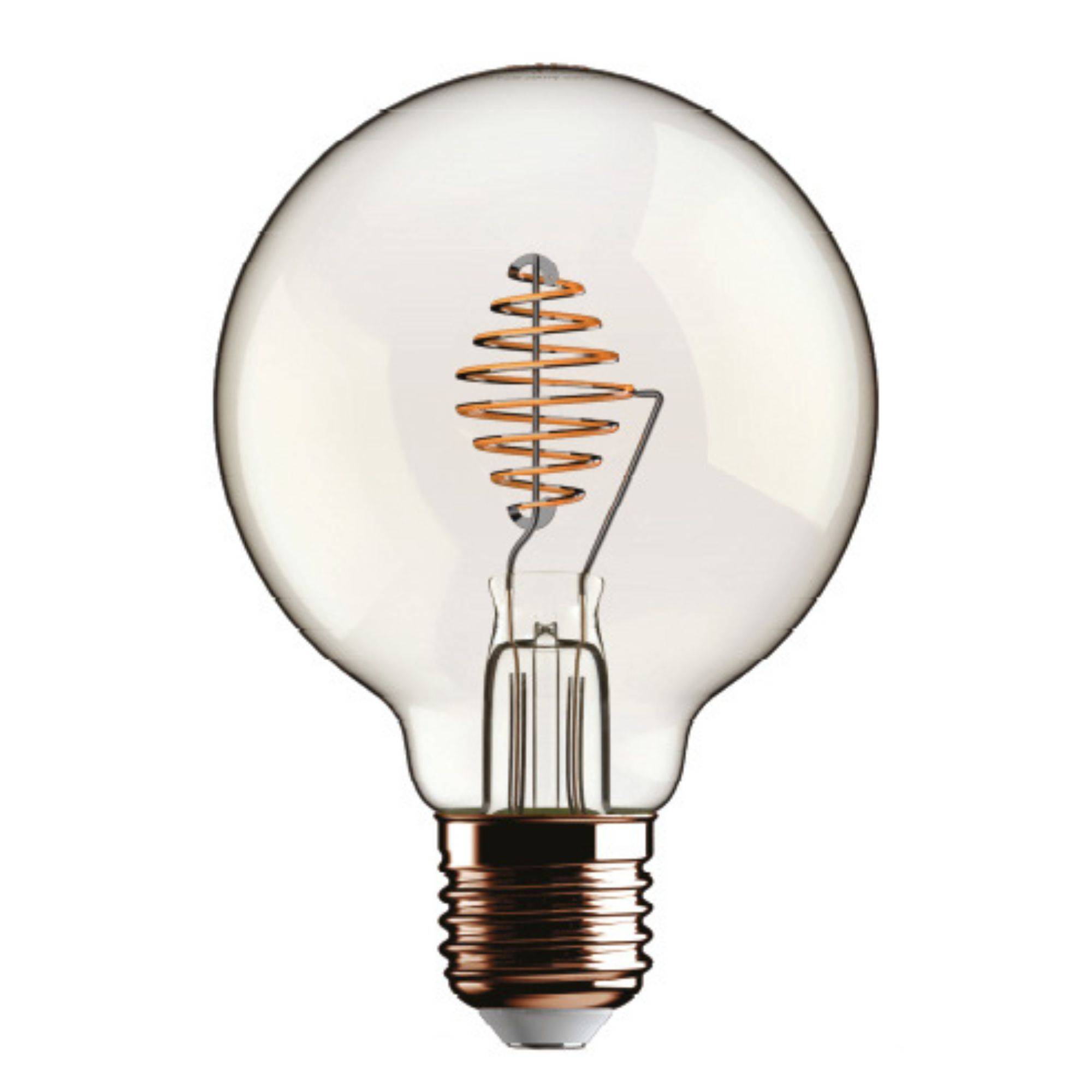 LED FIL SPIRAL BEAUTY GLOBO 95 220/240V 4,5W E27 2700K CLEAR DIM-0