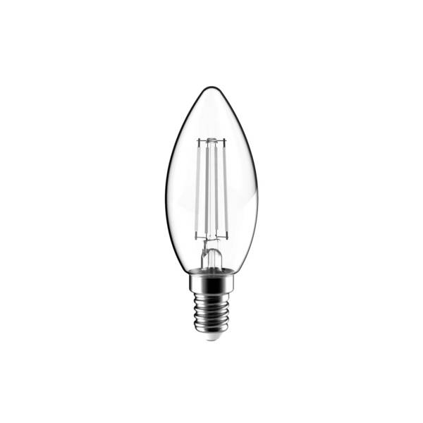 LED FIL WHITE OLIVA C35 220/240V 4,5W E27 2700K DIM
