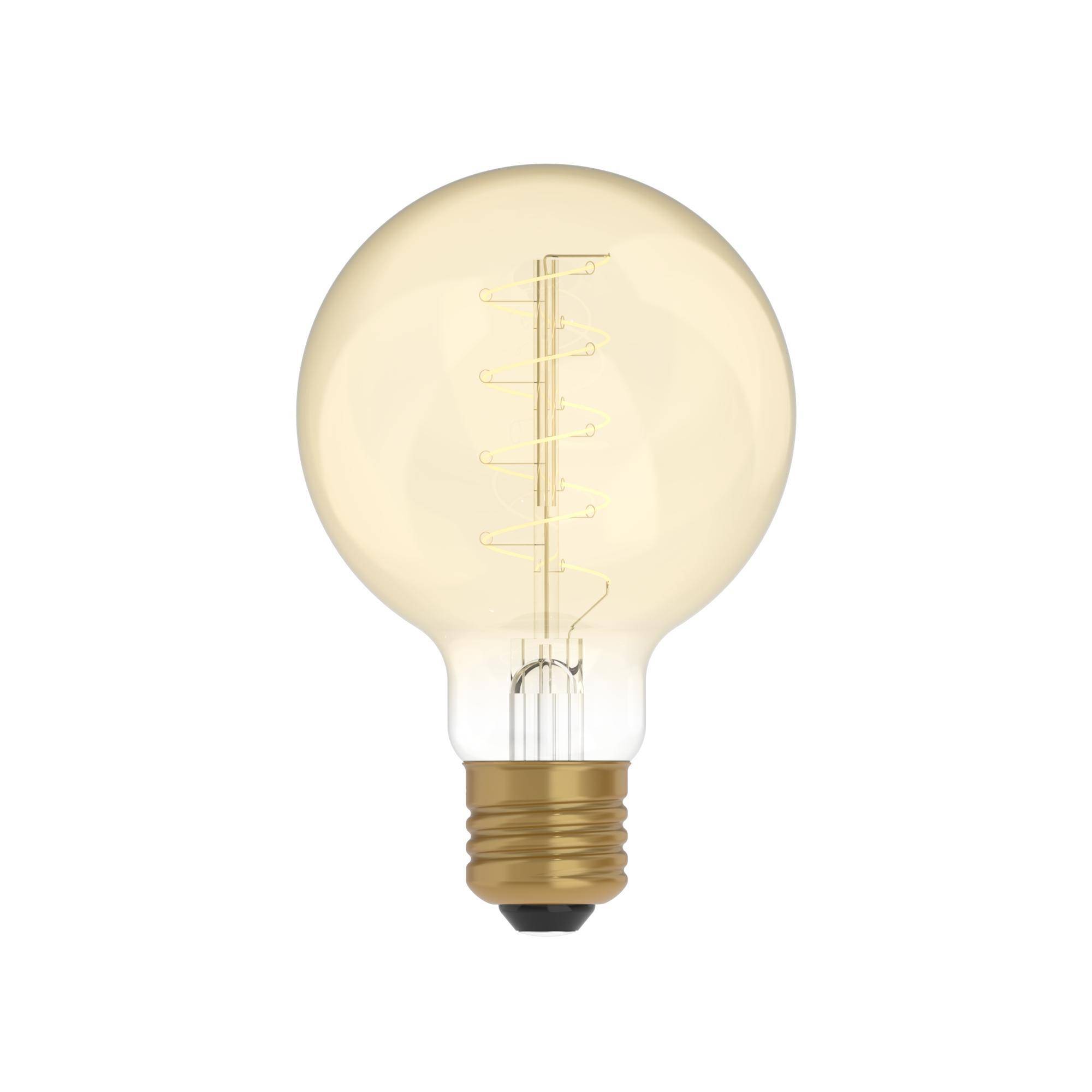 LED CARBON VINT FIL SMALL SPIRAL G80 220/230V 4W 250LM E27 GOLD 1800K DIM C05-0